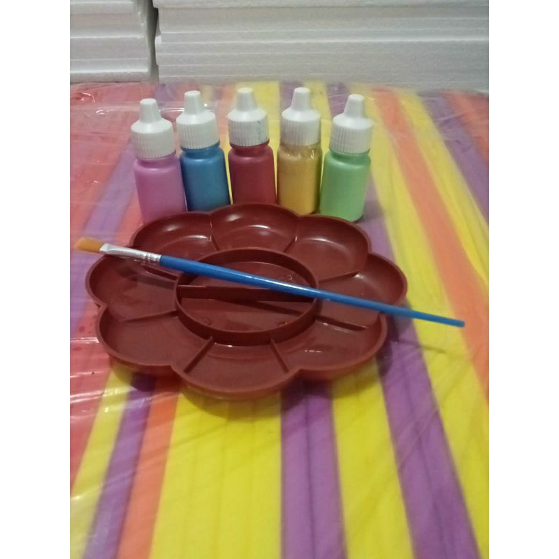 

HEMAT PALET LUKIS bunga/ palet cat air/￼Piring Cat Air / Palet Palette Lukis Acrylic Murah / Tempat Cat Air Bunga (fn_ lukisan)