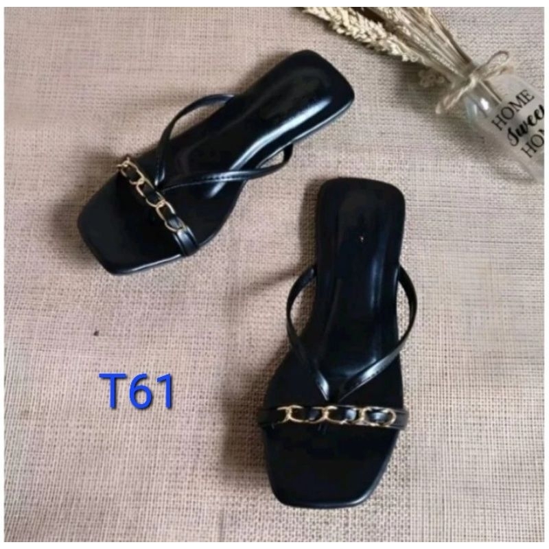 SANDAL TEPLEK WANITA JEPIT MUKA RANTE T61