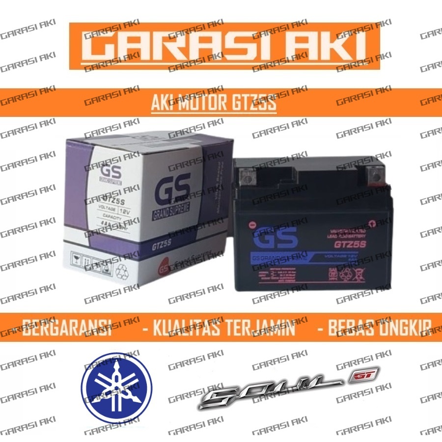 Aki Motor Yamaha Mio Soul GT GTZ5S Accu Kering MF