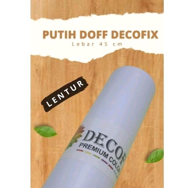 stiker skotlet putih doff DECOFIX (1 meter) murah