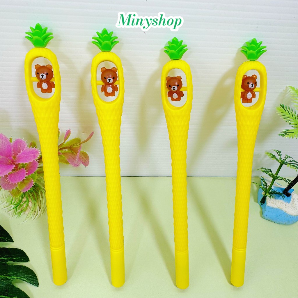 

Pulpen Gel Bentuk Nanas Bolpoin Cair Pena Imut Lucu Alat Sekolah Kantor Termurah