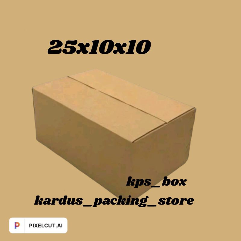 

kardus box packing 25x10x10