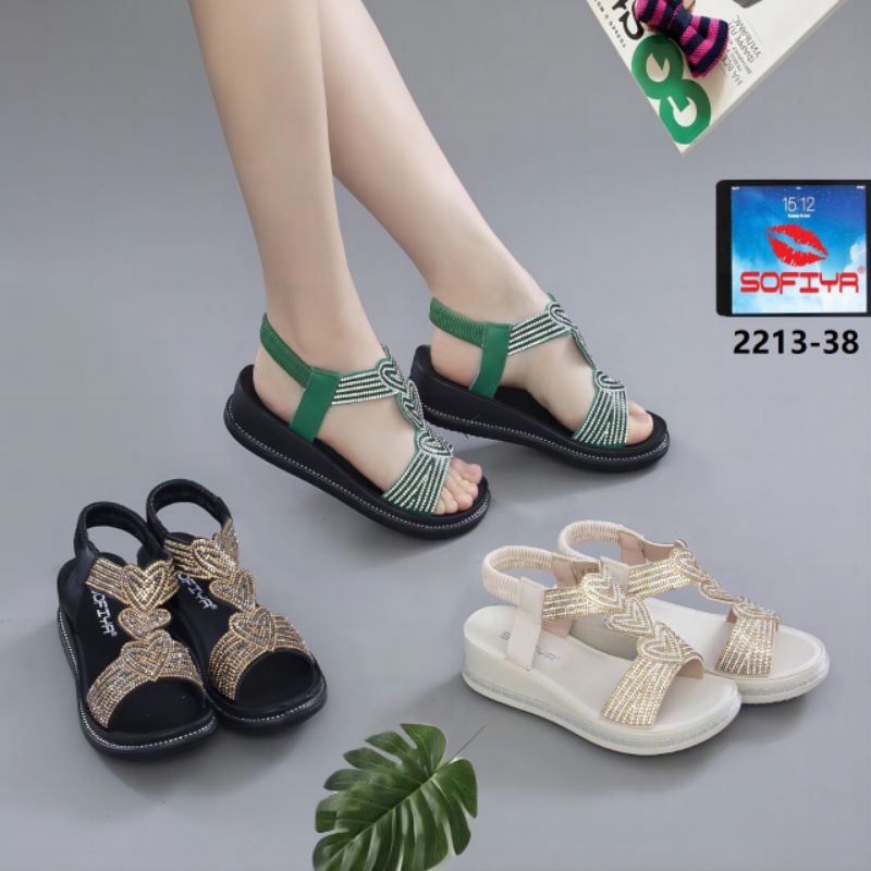 2213-38 sandal tali import wanita sofiya original