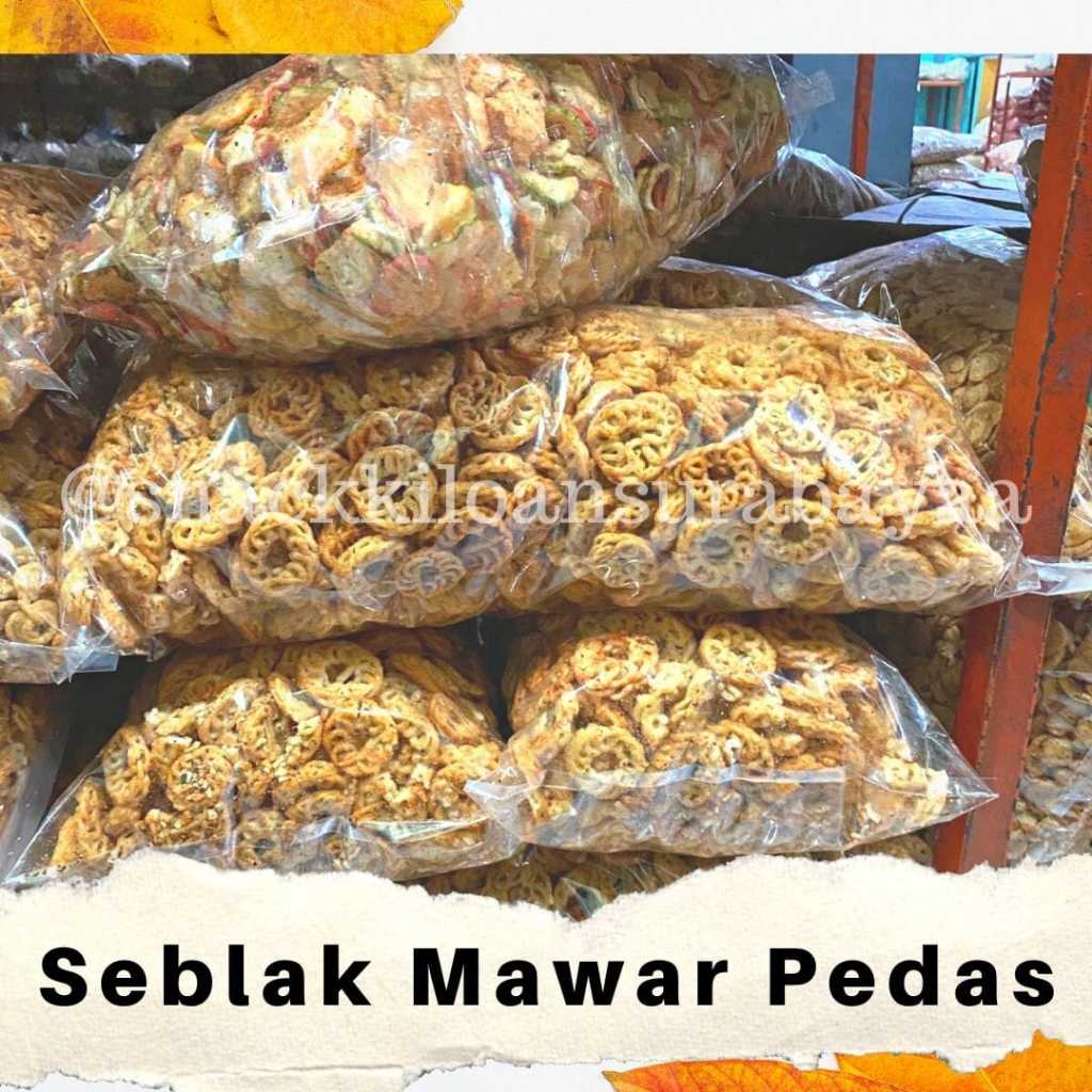 

Seblak Mawar Pedas 1 BALL ( 2 KG )/Snack Kiloan Murah/ Mak E Dor