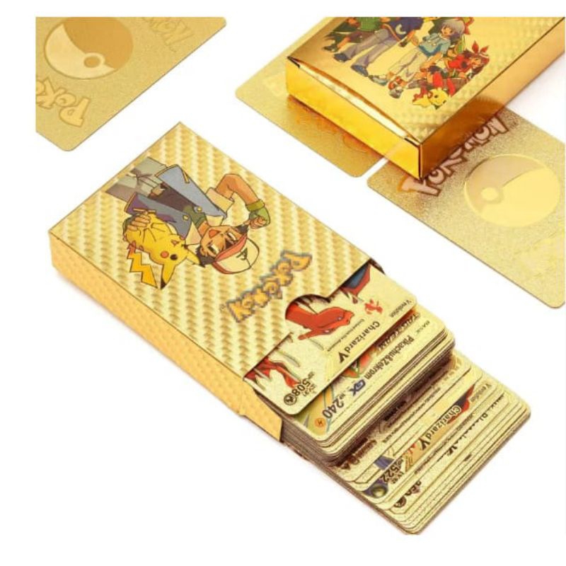 KARTU POKEMON GOLD / MAINAN ANAK KARTU POKEMON GOLD CARD POKEMON