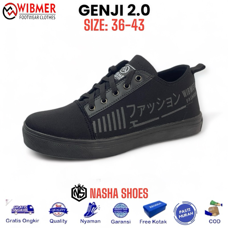 TERMURAH sepatu hitam polos cowok cewek sepatu sneaker hitam keren sepatu sekolah motf