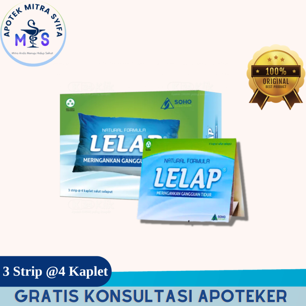 Lelap Obat Herbal Tablet Mengatasi Gangguan Tidur