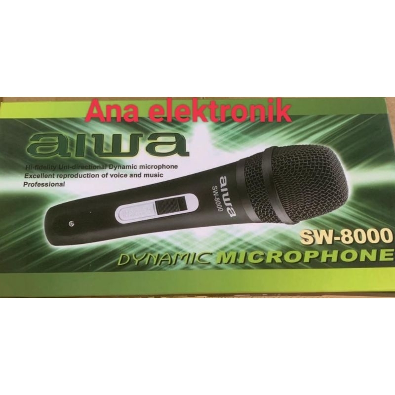 MIC AIWA  SW 8000 MIC KABEL VOCAL GOOD QUALIT Y