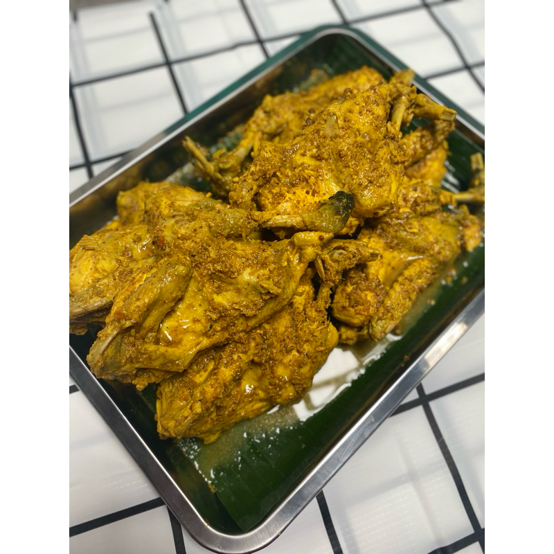 

Ayam kampung ungkep bumbu kuning