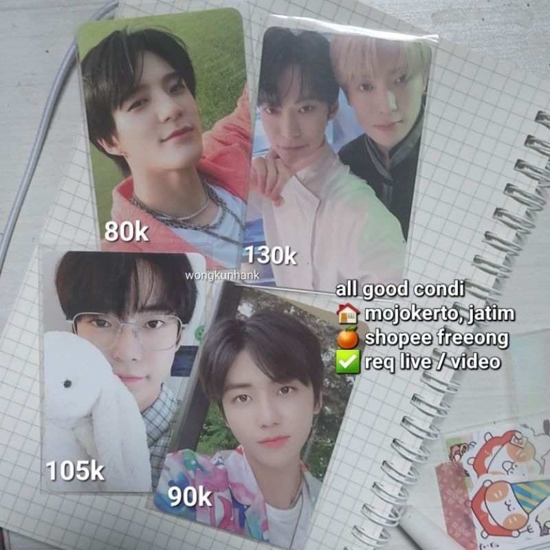photocard doyoung bunny ncit jeno jaemin epoxy hello future nct dream 127