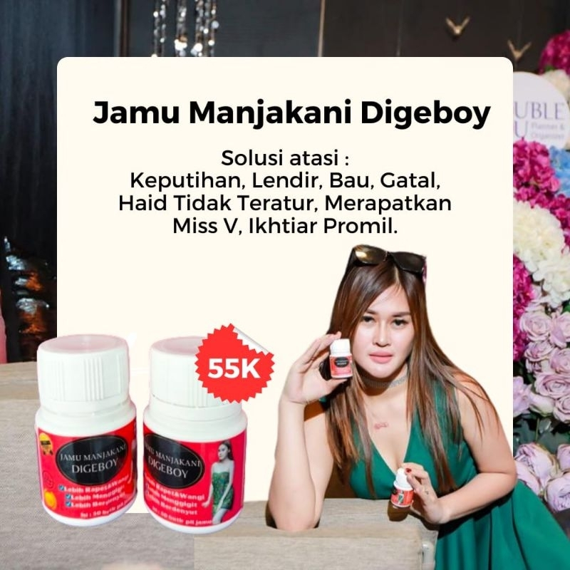 JAMU MANJAKANI DIGEBOY 100% ORIGINAL BPOM PERAPAT PERAWATAN MISS V