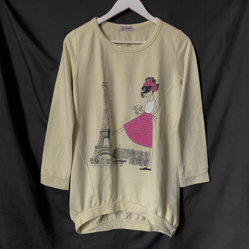 PRELOVED PARIS WOMAN NEVADA LONGSLEEVE - KAOS NEVADA LENGAN PANJANG