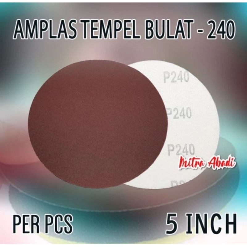 Amplas Bulat Gerinda Amplas bulat 5" PERPCS