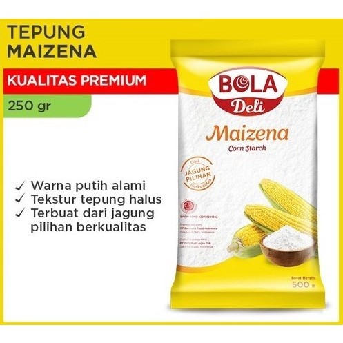 

Bola Deli Tepung Maizena 250 gr / Corn Strach / Tepung Jagung