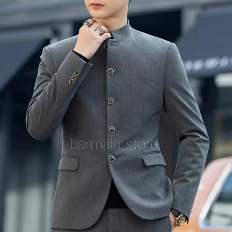 Jas Koko Pria - Jas Pria Mandarin - Blazer Semi Koko Pria