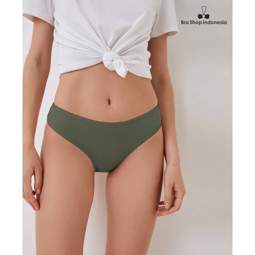 Panty Celana Dalam Wanita Comfort Cotton Green Army