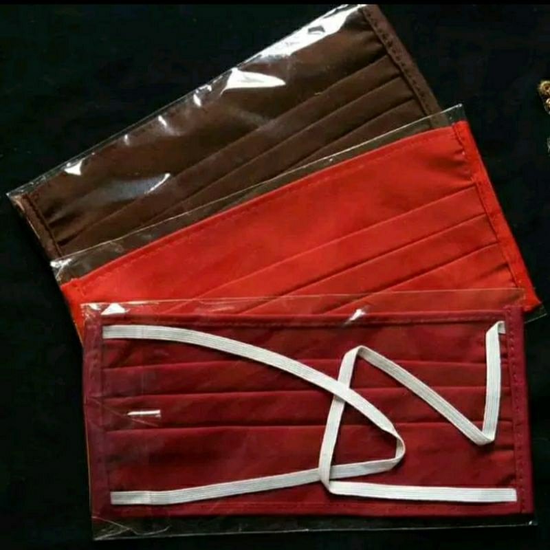 Masker tali karet model silang muslimah hijab wajah kain oxford murah cod niqab niqob cadar muslim a