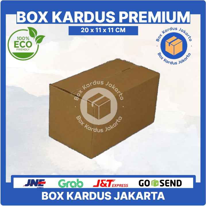 

KARDUS BOX JAKARTA POLOS Uk. 20x11x11 CM