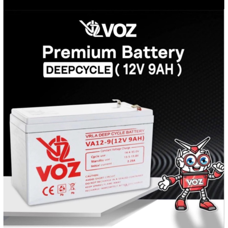 Aki UPS ICA APC PROLINK Battery Voz 12V 9Ah Aki kering Mf SLA VRLA Baterai UPS APC ICA Prolink Voz 1