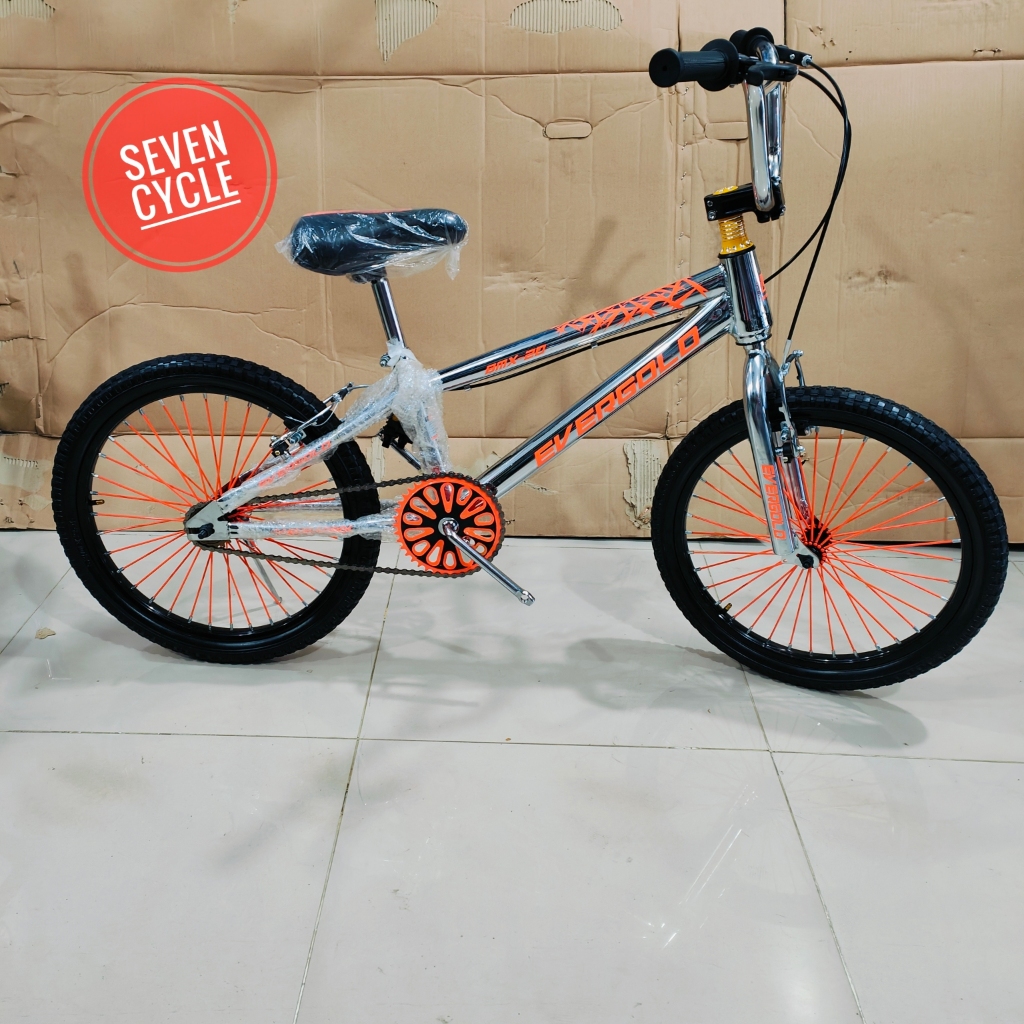 Sepeda anak BMX EVERGOLD XT NIKEL 20inch batang nikel