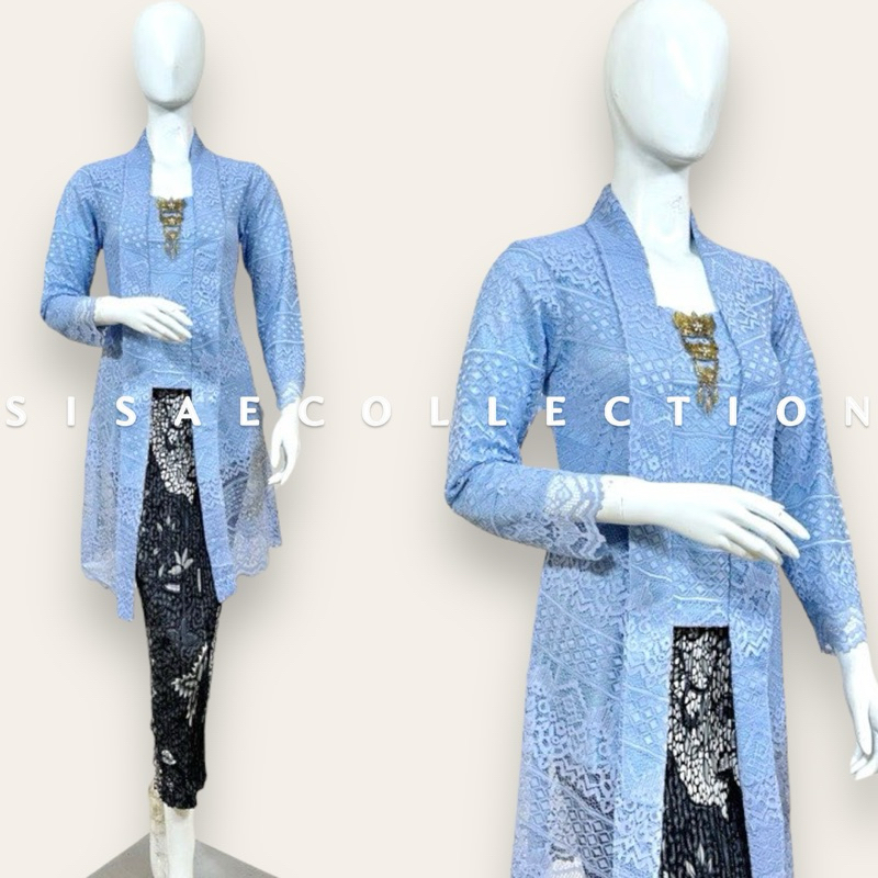 Kebaya Kutubaru Modern - Kebaya Modern - Kebaya Tunik - Kebaya Brokat - Kebaya Tunik Brokat - Atasan