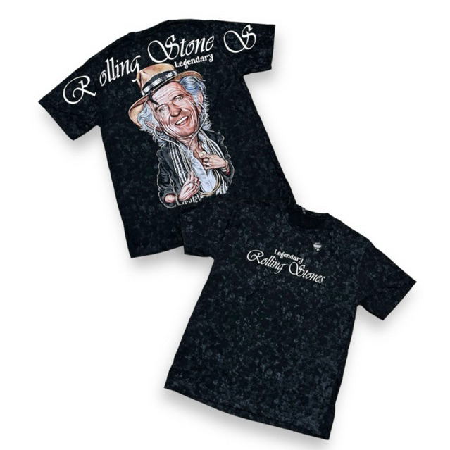 Kaos Oversize Pria Wanita Unisex Rolling Stones / Kaos Distro Sablon Sampai Lengan