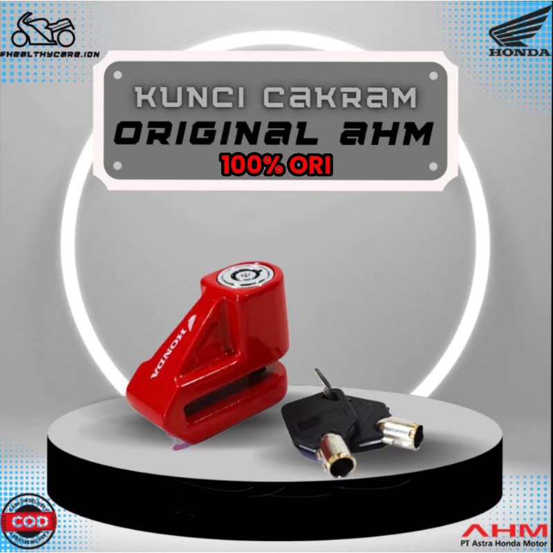 Kunci Pengaman Motor Honda Terbaik Original ORI Gembok Cakram Sepeda Aman Anti Maling Kendaraan Anda