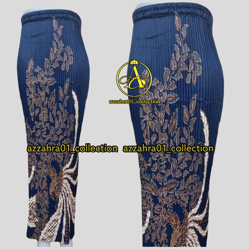 ROK PLISKET BATIK / ROK PLISKET / BAWAHAN KEBAYA / ROK KEBAYA / ROK WISUDA / GARUDA NAVY