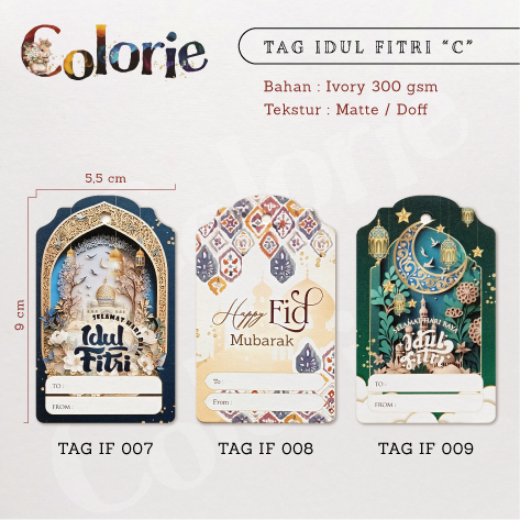 

TAG IDUL FITRI 'C' 5,5 CM X 9 CM TEBAL 300 GSM
