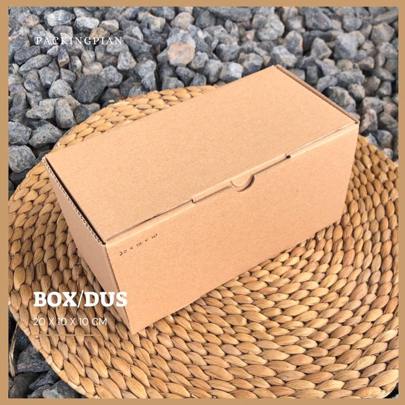 

(20x10x10cm) Dus Die Cut Packing Box Hampers Polos Coklat