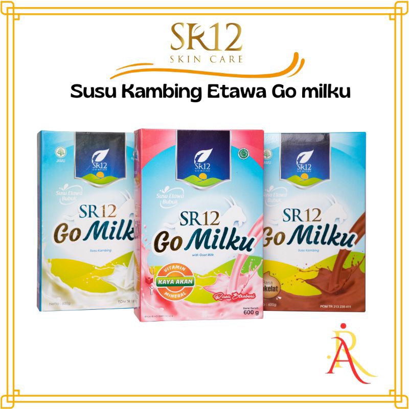 

Susu kambing etawa go Milku SR12 600gr rasa strawberry coklat original Membantu banyak keluhan