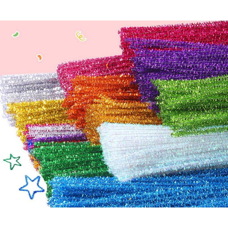 Kawat Bulu Mercy Gliter 50 pcs Kawat Bulu Mercy Murah  Kawat Mercy Warna Kawat Bunga Buket Kawat Mer