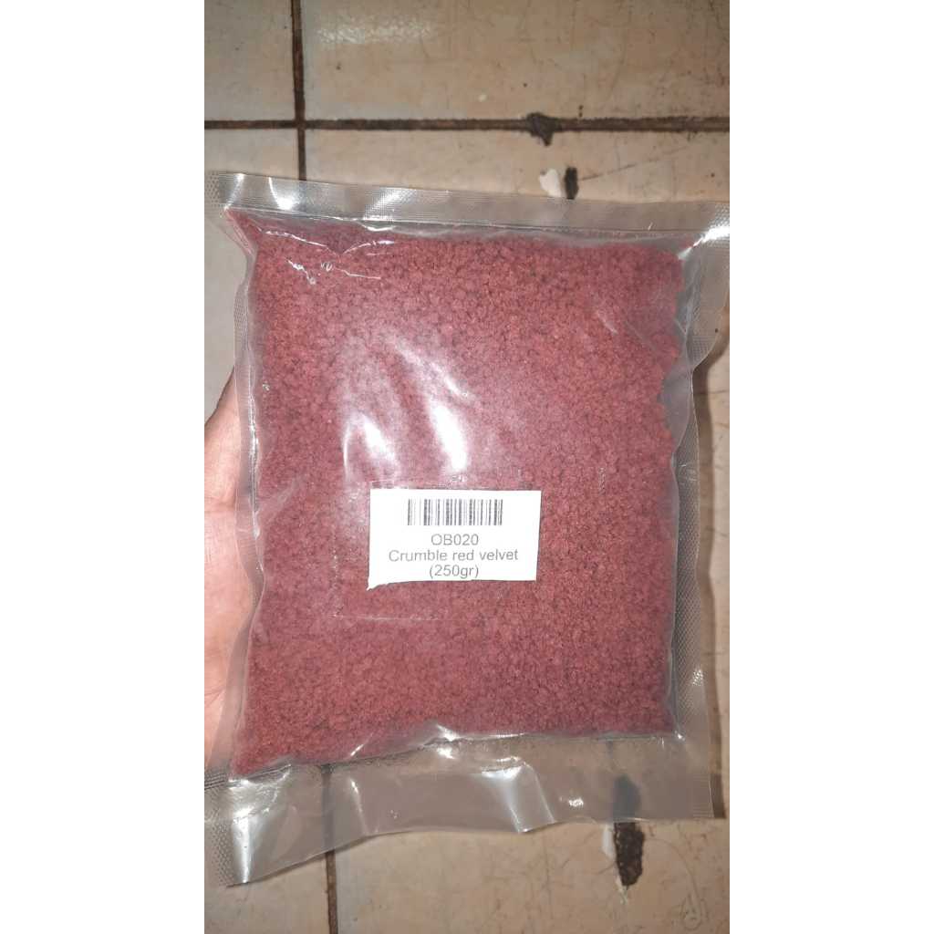 

Crumble red velvet repack 250gr