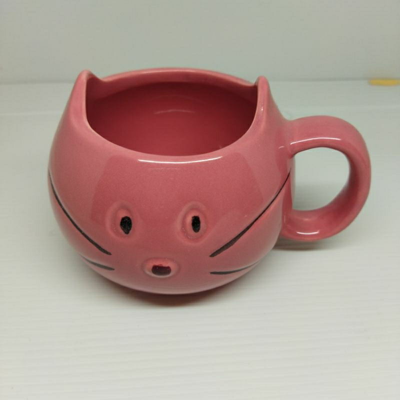 NEW MUG CATHY MUG KUCING KERAMIK WHITELINE MUG KARDUS  MUG AESTHETIC