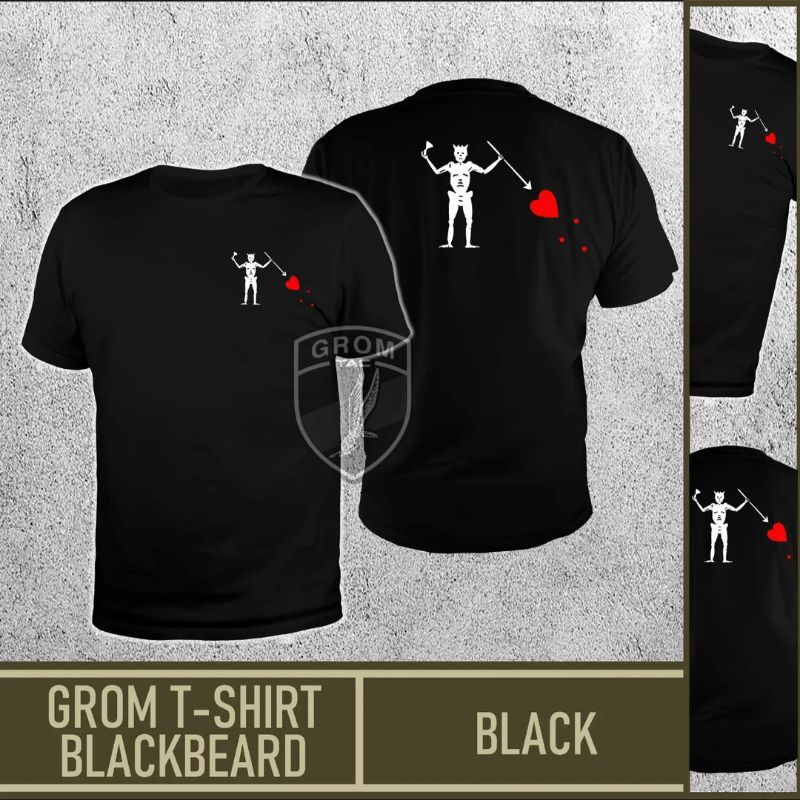 KAOS PRIA BLACKBEARD GROM TSHIRT