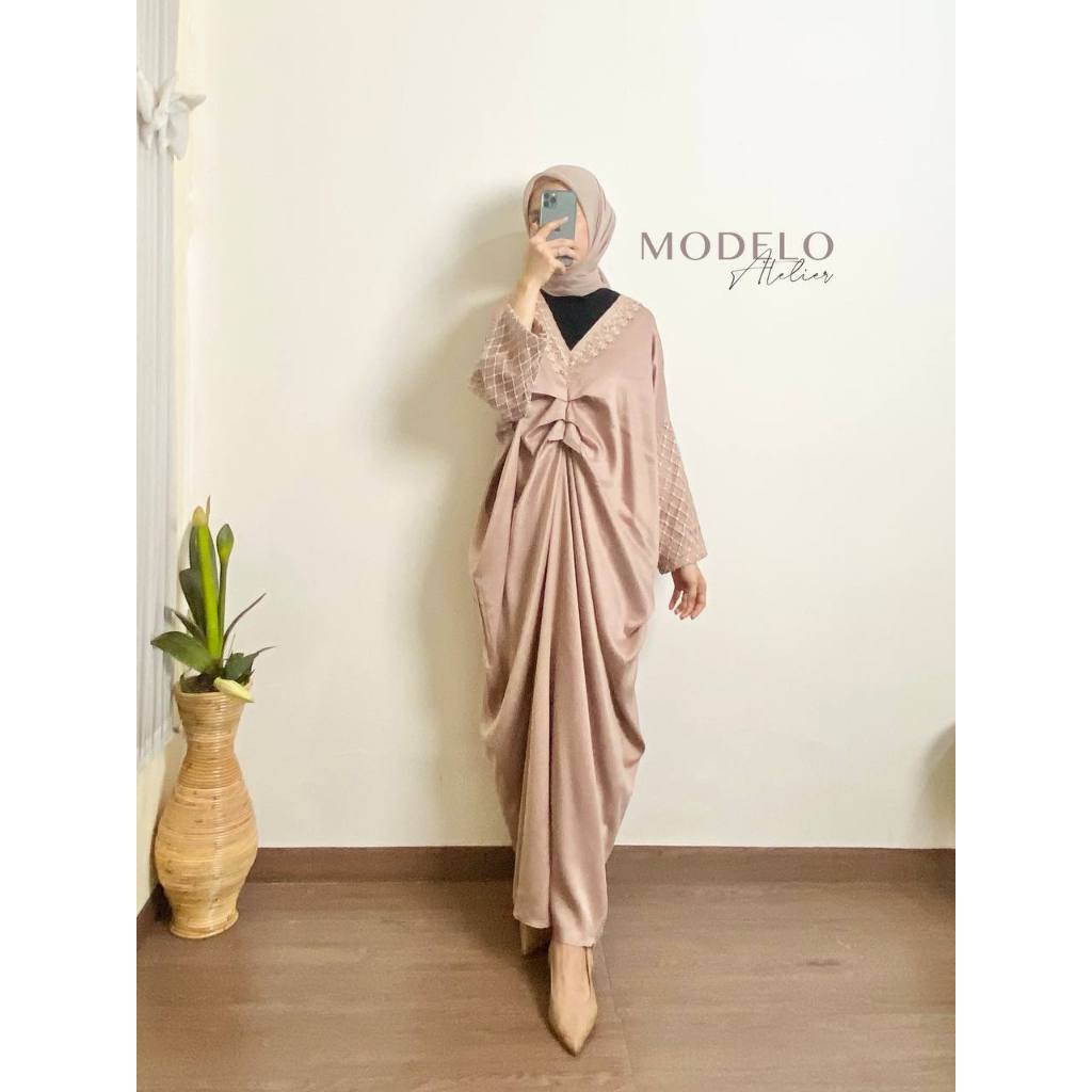 Syha Kaftan | Kaftan Satin Premium / Gamis Kaftan Cantik Murah / Kaftan Jumbo / Dress Mewah Kondanga