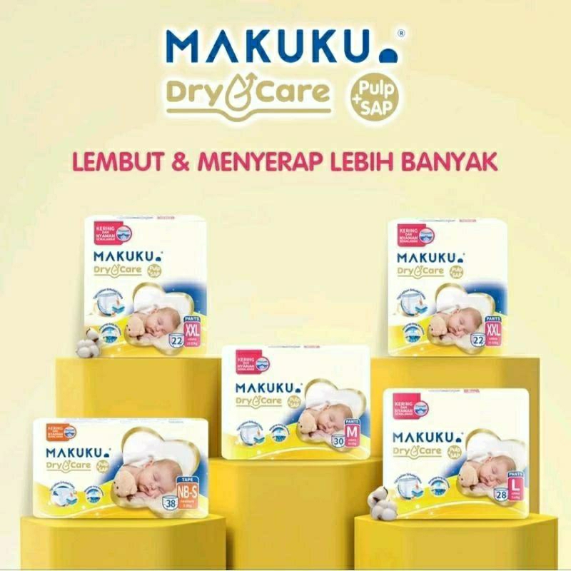 Makuku Dry Care Pulp+SAP / Makuku Murah / Pampers Murah