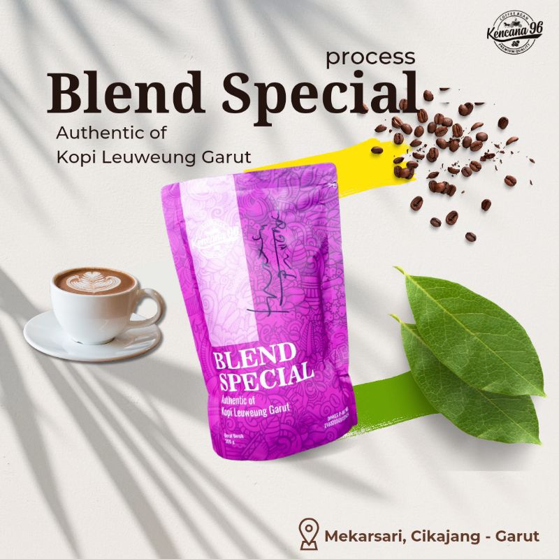 

Kopi Blend Robusta + Arabika Kopi Leuweung Garut KENCANA96 Blend Special