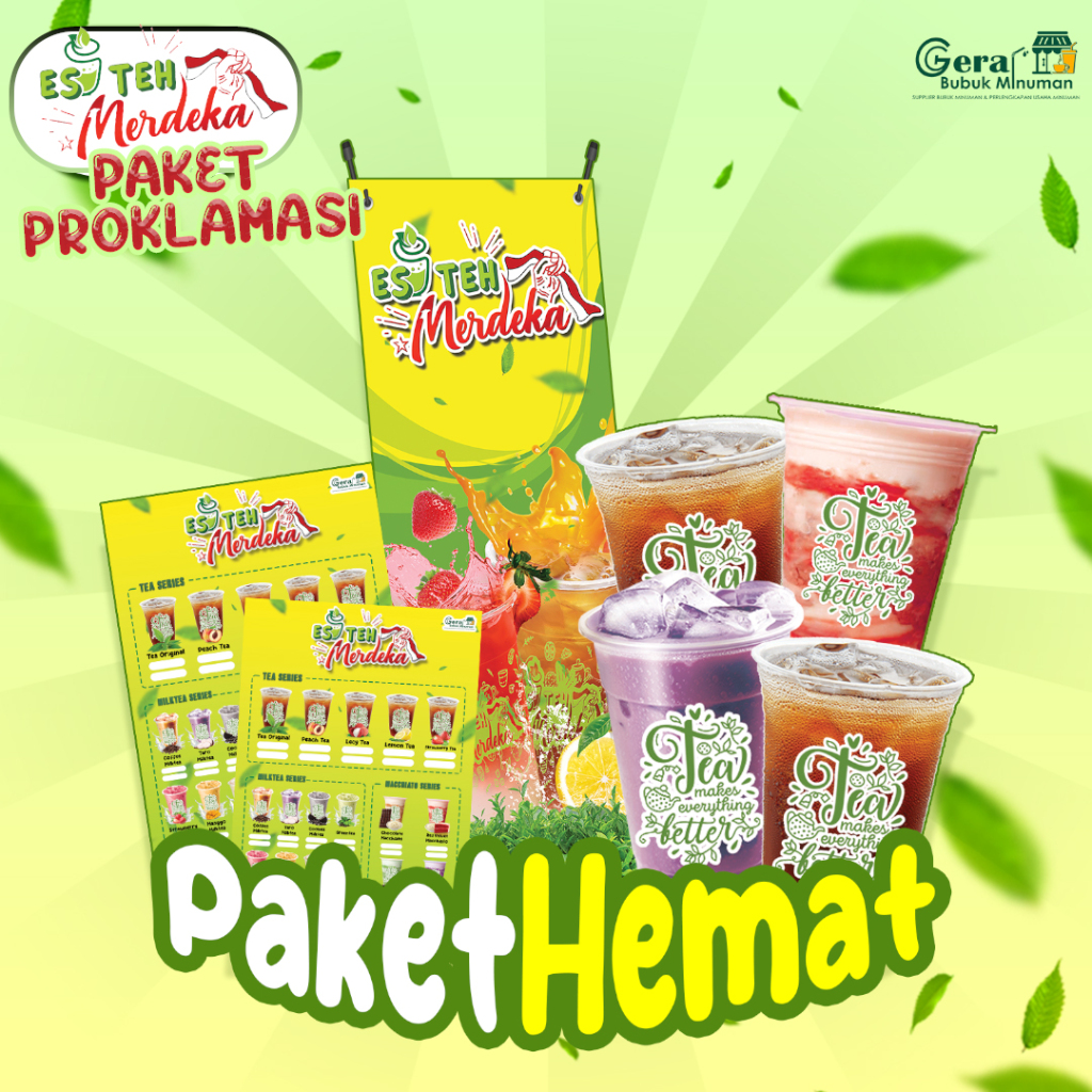 

PAKET USAHA ES TEH MERDEKA PROKLAMASI - PEKET HEMAT