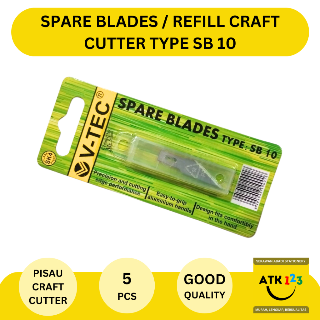 

Spare Blade / Refill Craft Cutter V-Tec SB 10 - isi 5 pcs