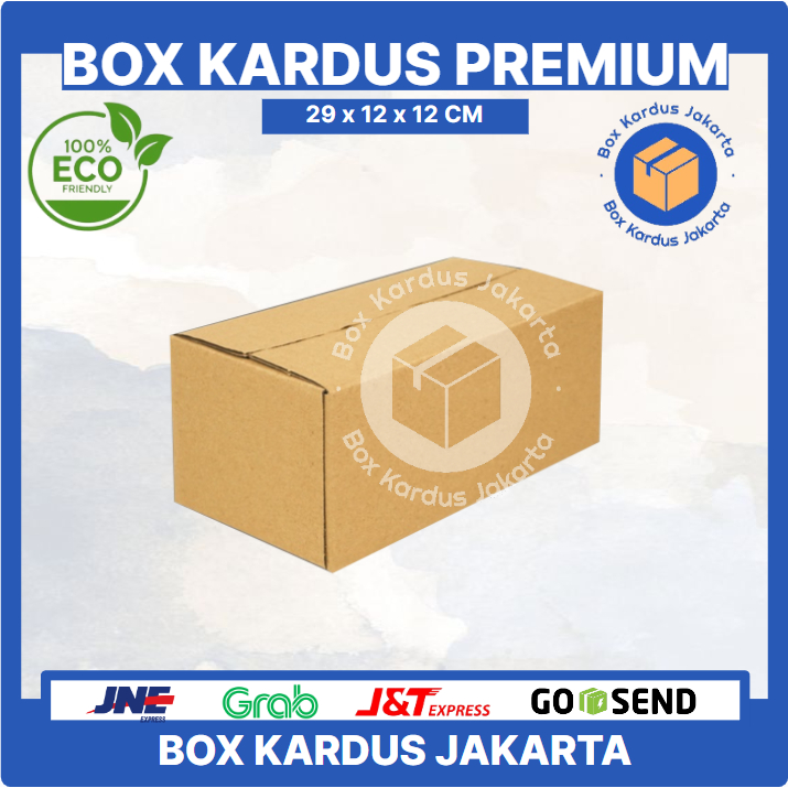 

KARDUS BOX JAKARTA POLOS Uk. 29x12x12 CM