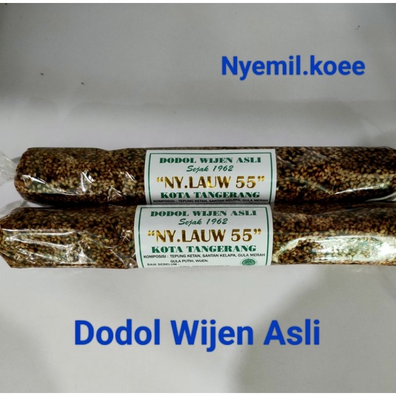 

Dodol Ny Law 55 rasa Wijen ( Harga per Pcs - 200 gr )