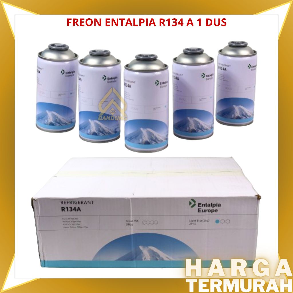 FREON ENTALPIA R134 A KALENG REFRIGANT | PREON R 134 KEMASAN KALENG R134 A ORIGINAL