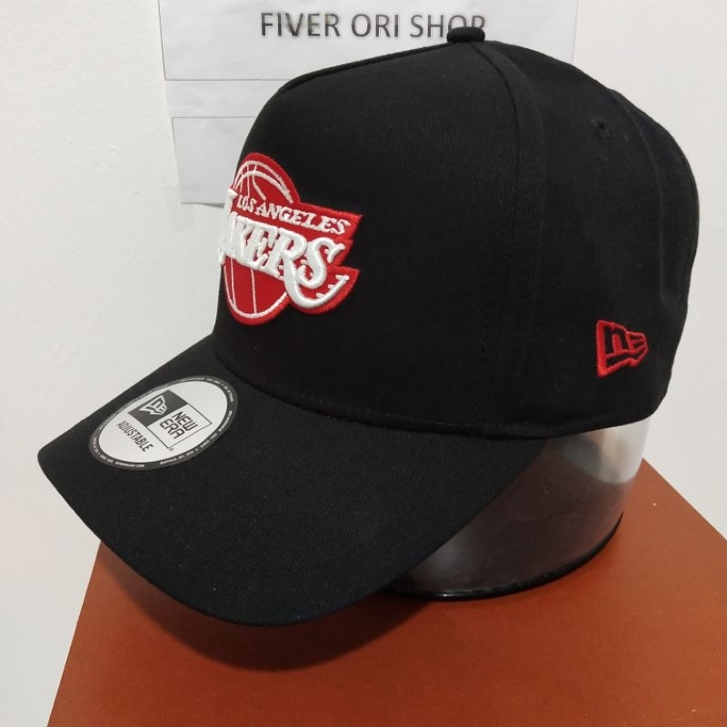 Topi New Era Original 100% Black Scarlet 9Forty K-Frame LA Lakers New (13058314)