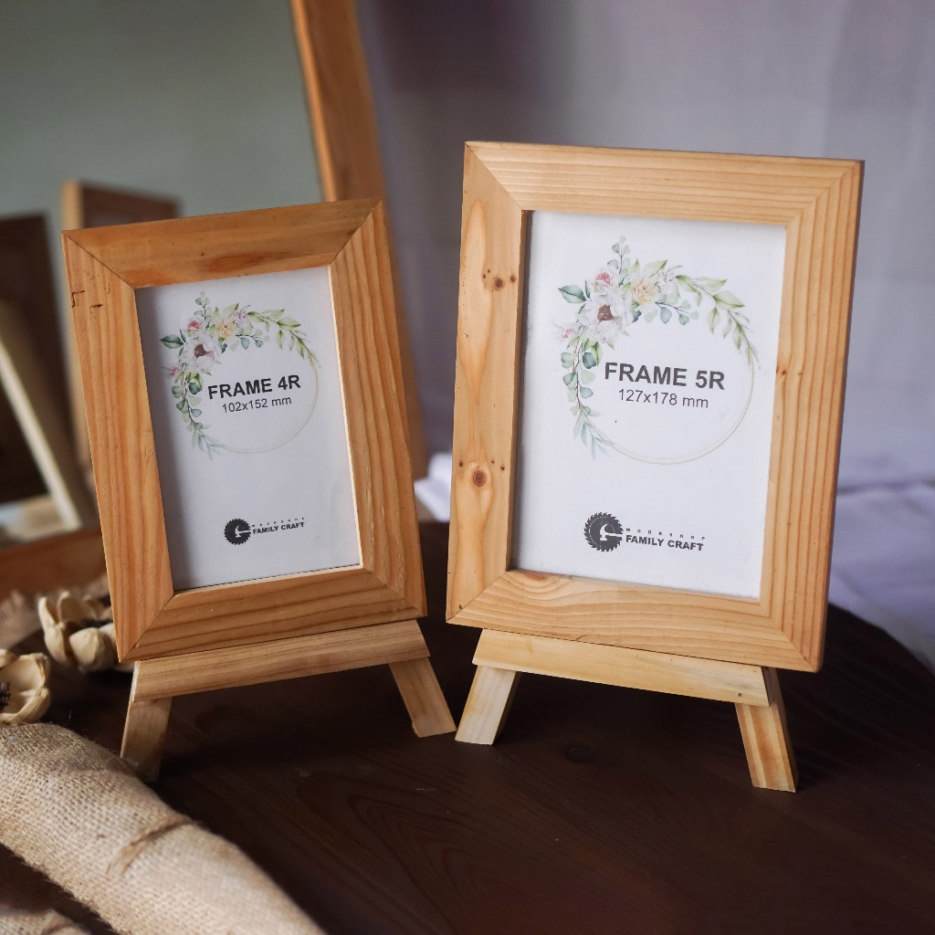 BINGKAI FOTO KAYU JATI BELANDA AKRILIK