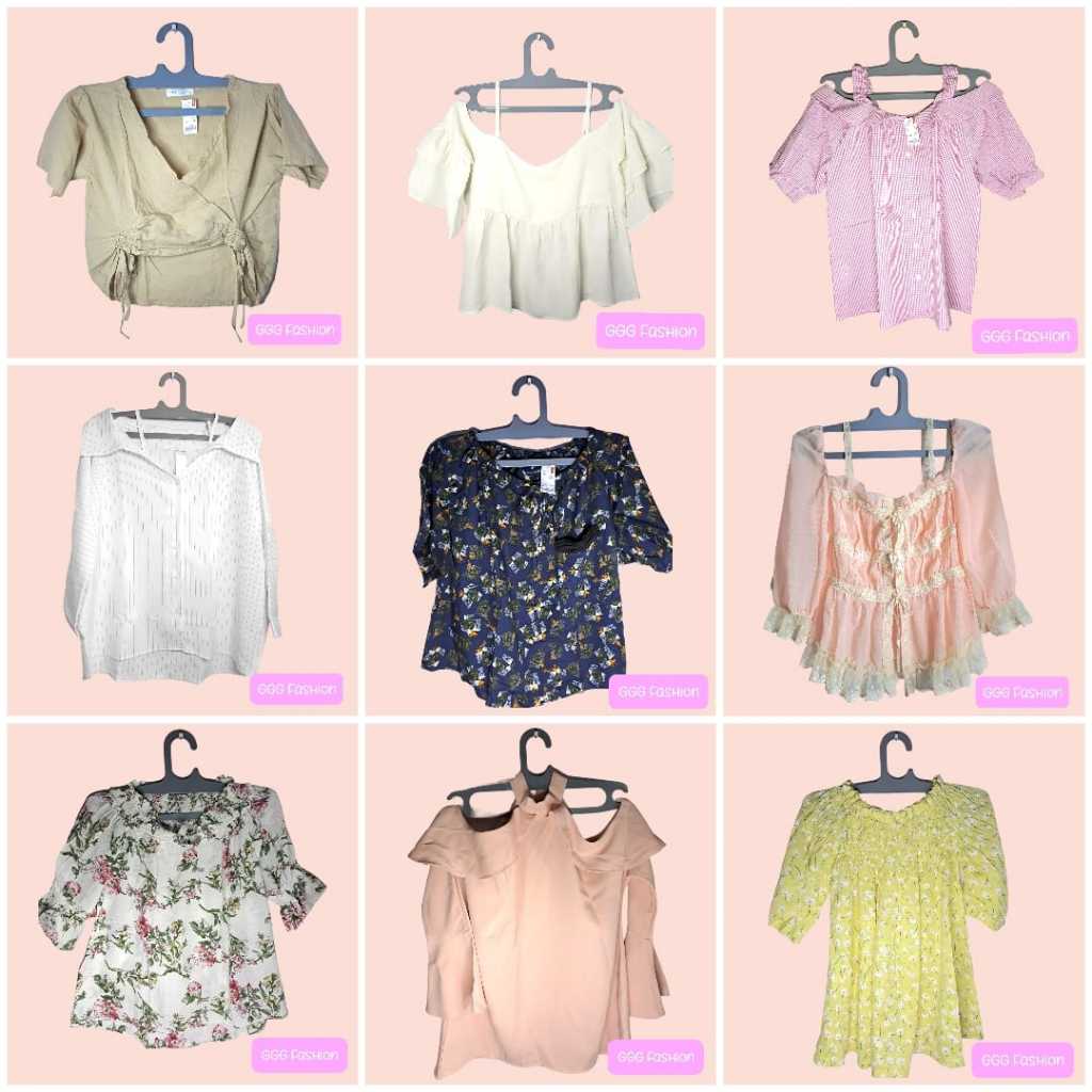 SALE  Baju Wanita Baju Cewek Baju Cewek Murah Atasan Lucu/ Blouse Korea/ Kemeja Korea
