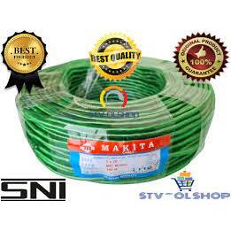 Kabel Mic Stereo Transparan -  2X20 - Warna HIJAU - Panjang 80 Meter