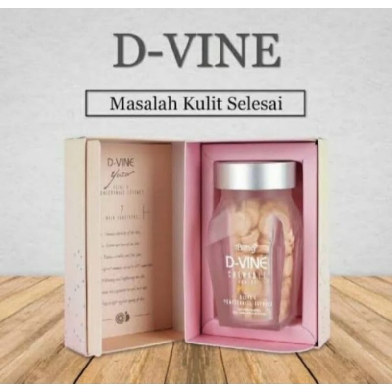 D-VINE Collagen Divine Ecer isi 40 Obat pencerah KulitDivine 100% Original pemutih permanen. ecer is