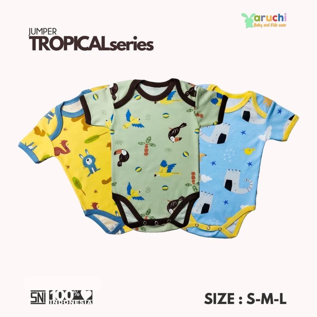 Aruchi Baby Jumper Pendek Motif Segitiga - Aruchi Baju bayi/jumper bayi/Aruchi jumper bayi
