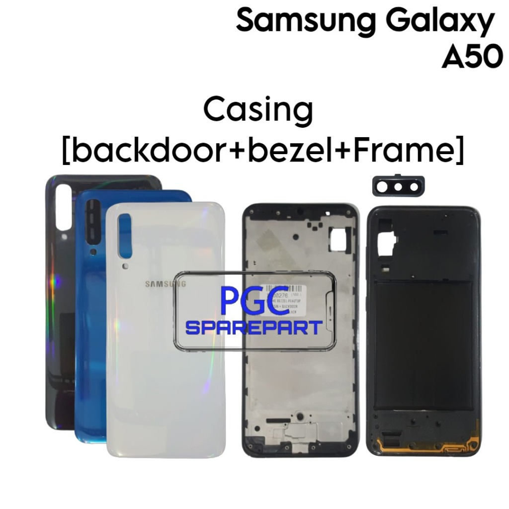 Casing Plus Frame Bezzel Tulang Tengah  Samsung Galaxy A50 / A505 / A505F / A505FN / A505GN / A505G 
